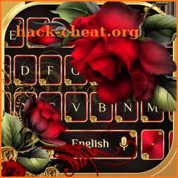 Red Gold Rose keyboard icon