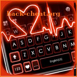 Red Heartbeat Keyboard Theme icon