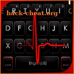 Red Heartbeat Live Keyboard Background icon