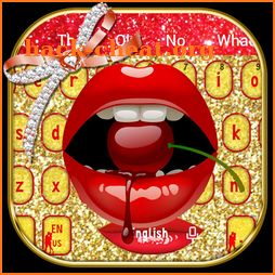 Red Hot Kiss Lip Keyboard icon