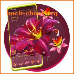 Red Lily Flower Theme icon
