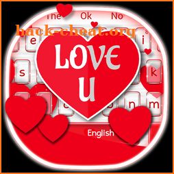 Red Love Heart  Keyboard Theme icon
