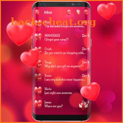 Red love SMS icon