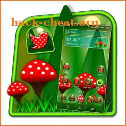 Red Mushroom Green Launcher Theme icon