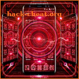 Red Neon Tech Hologram Theme icon