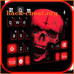 Red Roar Skull Keyboard Background icon