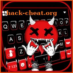 Red Rocker Devil Keyboard Background icon