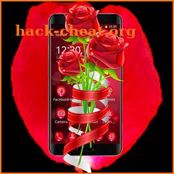 Red Romantic Rose Theme icon