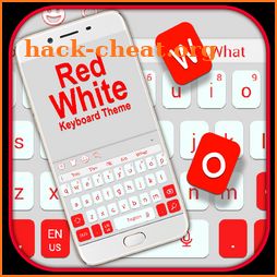 Red White Keyboard Theme icon