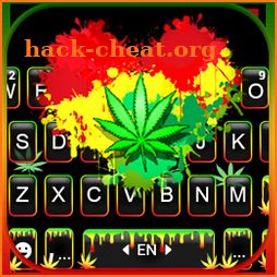 Reggae Weed Keyboard Background icon