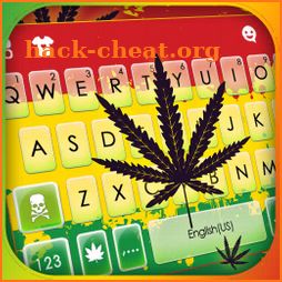 Reggae Weed Leaf Keyboard Background icon