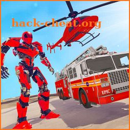 Rescue Robot Car Transform - FireTruck Robot Games icon
