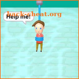 Rescue The Boy Cut Rope Puzzle icon