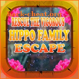 Rescue The Vigorous Hippo Family - A2Z Escape Game icon