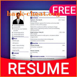 Resume Builder App Free CV maker CV templates 2019 icon