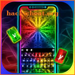 RGB Geometric Colors Keyboard Background icon