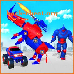 Rhino Robot Monster Truck Transform Robot Games icon