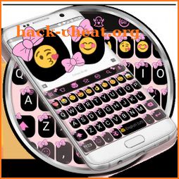 Ribbon Pink Pastel Emoji Keyboard Theme icon