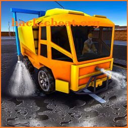 Road Power Wash Truck icon