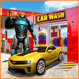 Robot Auto Car Wash Simulator icon