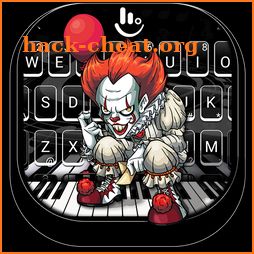 Robot Clown Piano Emoji Keyboard Theme icon