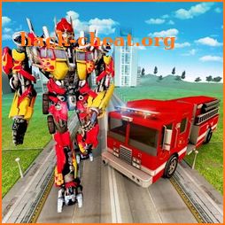 Robot Firefighter Truck Rescue City War icon