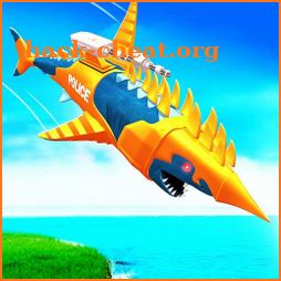 Robot Shark Attack: Transform Robot Shark Games icon