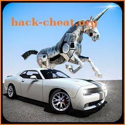 Robot Unicorn Muscle Car Robot Transforming Game icon