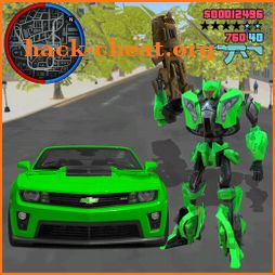 Robot War Car Transform: Crime City Robot Games icon