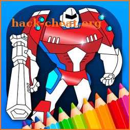 Robots Coloring Pages with Animated Effects icon