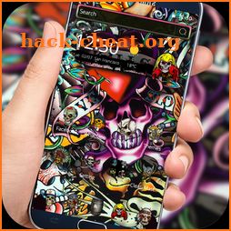 Rock Skull Graffiti Theme & Lock Screen & Call icon
