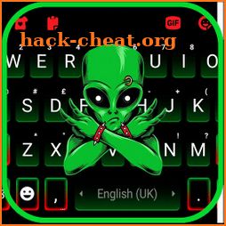 Rocker Alien Keyboard Background icon