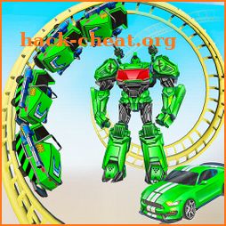 Roller Coaster Robot Car Transformation: Robot War icon