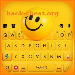 Rolling Happy Emoji Keyboard Background icon