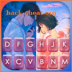 Romantic Love Couple Keyboard Background icon