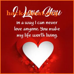 Romantic love messages images icon