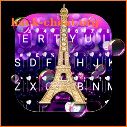 Romantic Paris Night Keyboard Theme icon