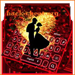 Romantic Valentines Rose Love Keyboard icon