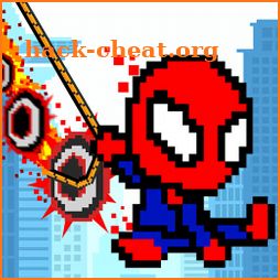 Rope Pixel Master - Rescue Hero Academy icon