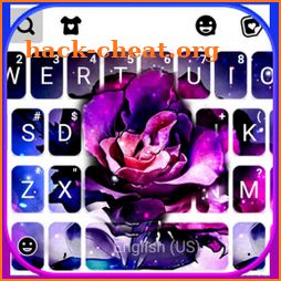 Rose Galaxy Keyboard Theme icon