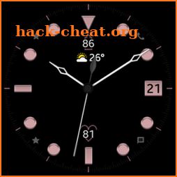 Rose Gold Analog Watch Face icon