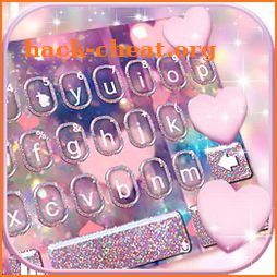 Rose Gold Heart Keyboard Theme icon