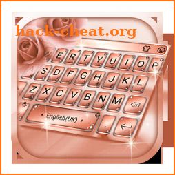 Rose Gold Metal Keyboard Theme icon