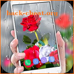 Rose Live Wallpaper 2019 with Waterdrops icon