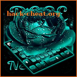 Rose Neon Drop Keyboard Theme icon