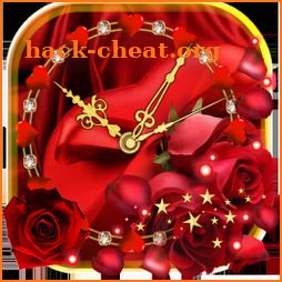 Roses Valentine Clock Live Wallpaper icon