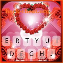 Rosy Hearts Keyboard Background icon