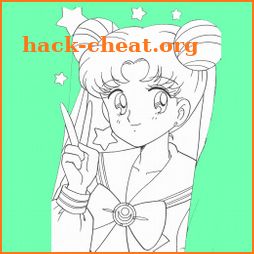 Sailor Moon coloring book games icon