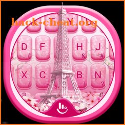 Sakura Eiffel Tower Keyboard Theme icon