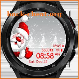 Santa Christmas Snowing Watch4 icon